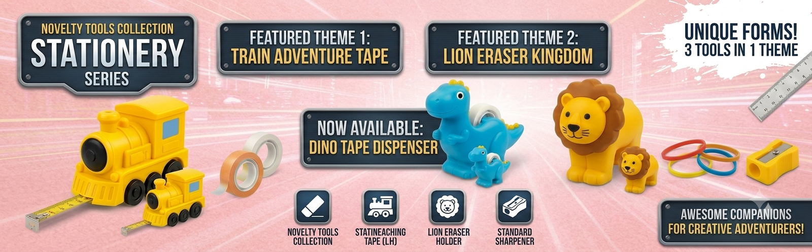 Banner Stationery eng version (pink) 1920 X 600 pixel